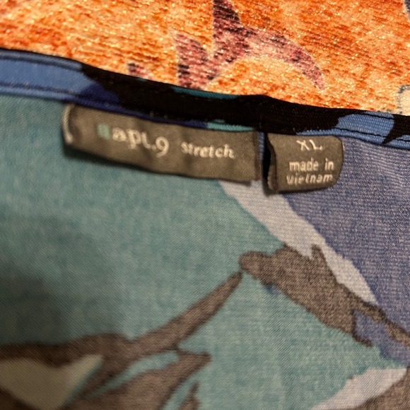 Apt 9 Y2K 90s babydoll XL whimsy blue black belted chain fairy retro top - Picture 4 of 8